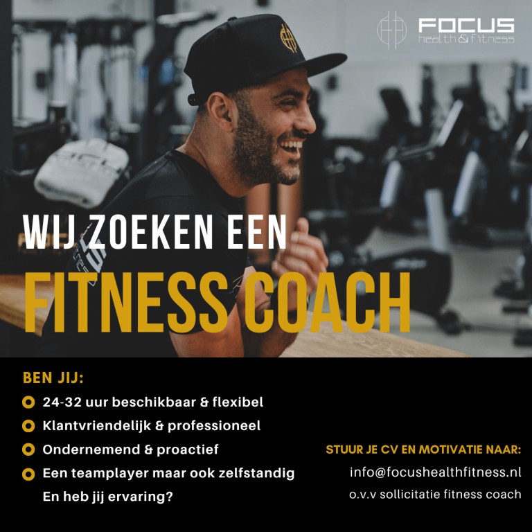 Vacature fitness coach